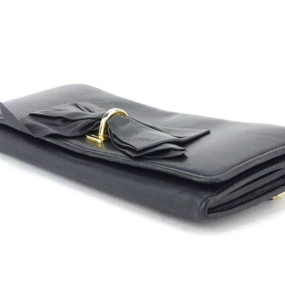 PRADA wallet ribbon motif leather Authentic used - Picture 3 of 8